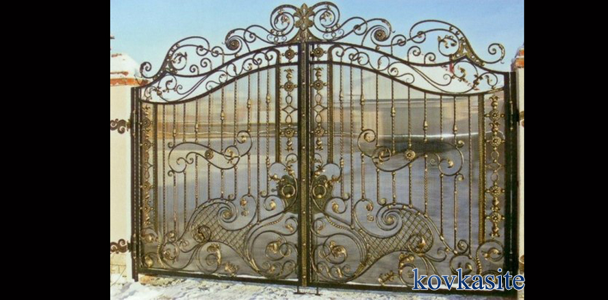 кованые ворота в москве №8